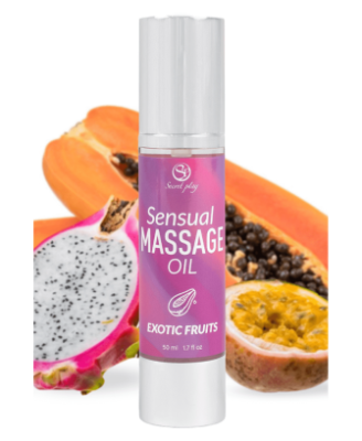 Huile de massage fruits exotiques 50 ml Secret Play